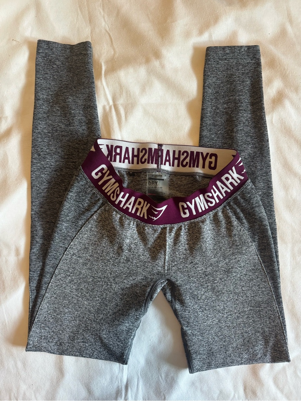 Gymshark Leggings Grey Burgundy S